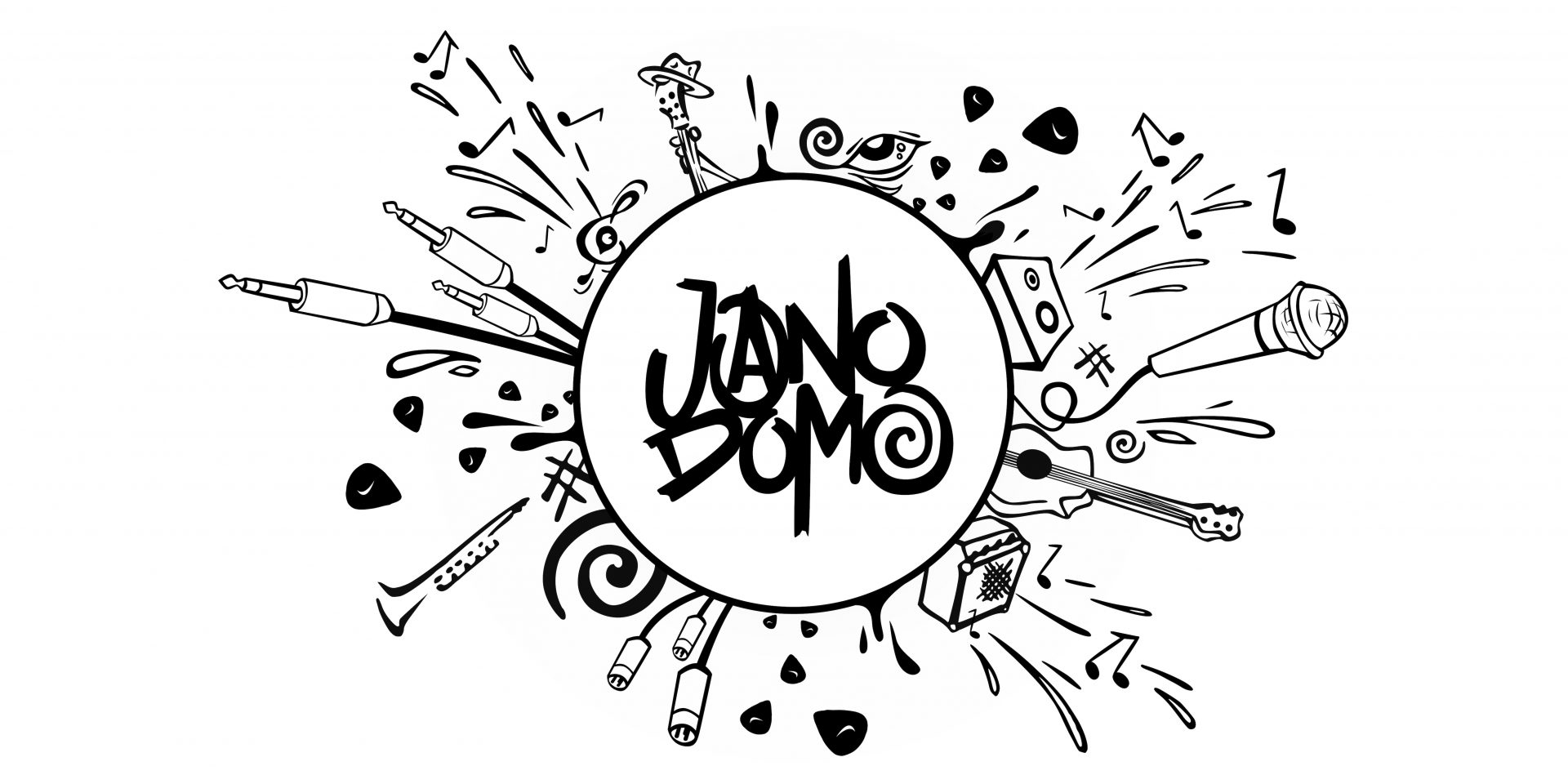 Jano Domo Musik Keyvisual, Bannerartwork, designed by Hans From Space