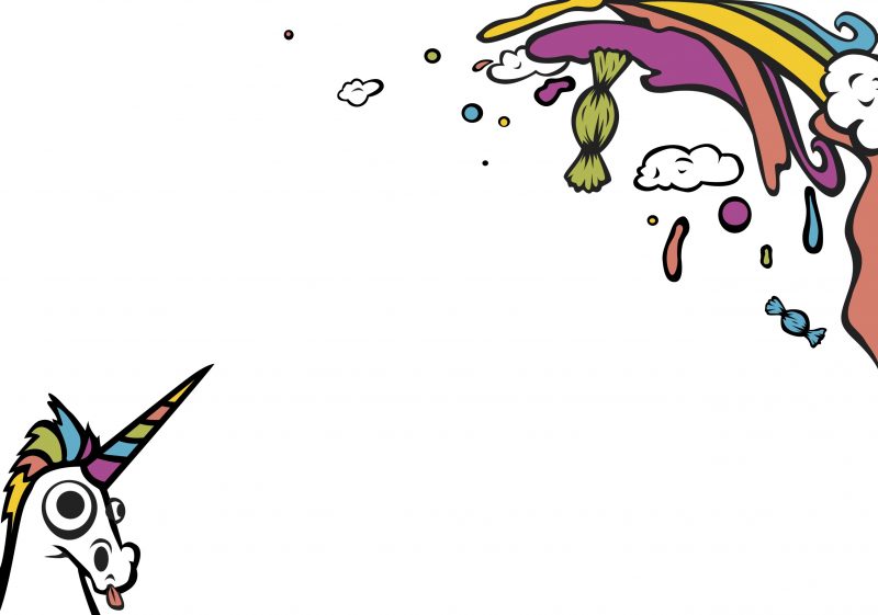 16.11.26 - Schnick Schnack Rainbow Rave Illustration Back